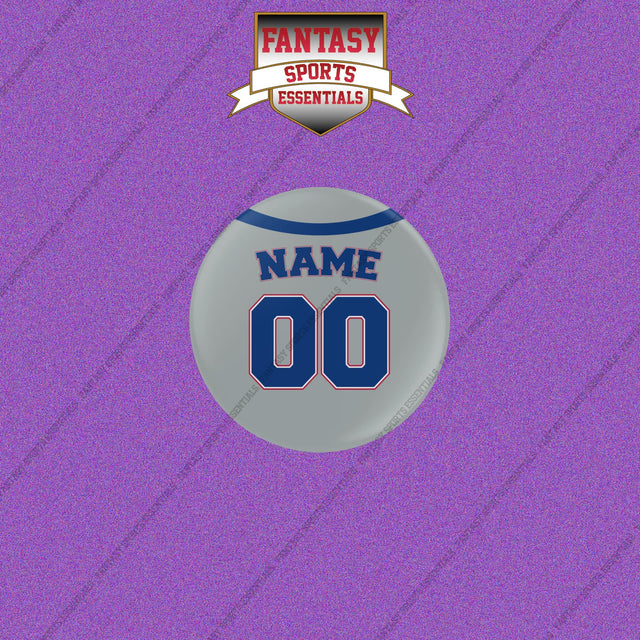 Texas Rangers Personalized Current Away Jersey Buttons