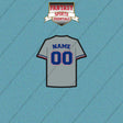 Texas Rangers Personalized Current Away Jersey Car Decals
