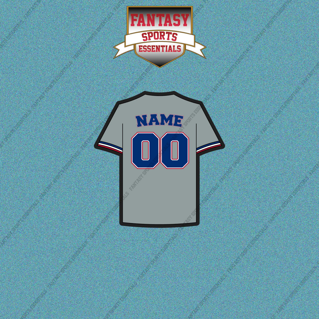 Texas Rangers Personalized Current Away Jersey Car Decals