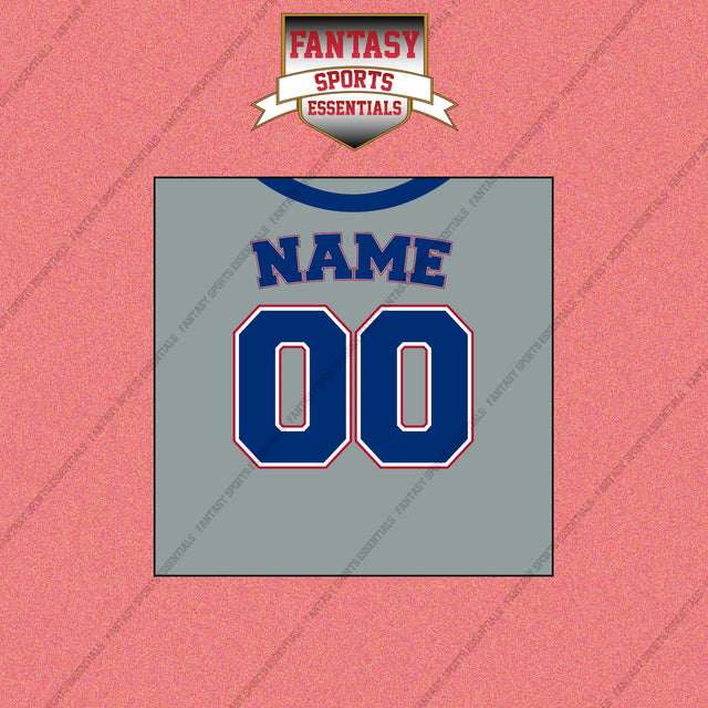 Texas Rangers Personalized Current Away Jersey Wall Art Prints