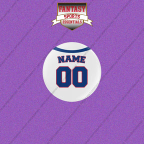 Texas Rangers Personalized Current Home Jersey Buttons