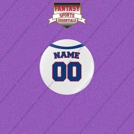 Texas Rangers Personalized Current Home Jersey Buttons