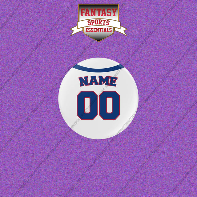 Texas Rangers Personalized Current Home Jersey Buttons