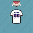 Texas Rangers Personalized Current Home Jersey Car Decals