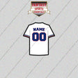 Texas Rangers Personalized Current Home Jersey Glossy Stickers
