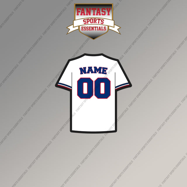 Texas Rangers Personalized Current Home Jersey Magnets
