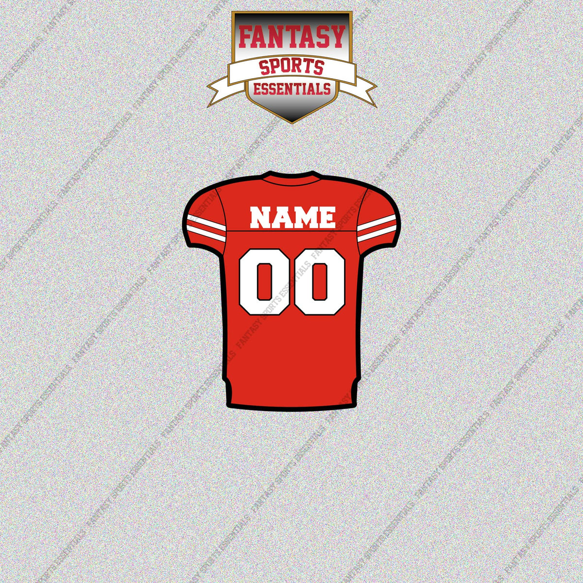 Texas Tech Red Raiders Football Personalized Home Jersey Glossy Stickers