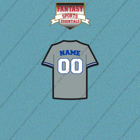 Toronto Blue Jays Personalized Current Away Jersey Car Decals