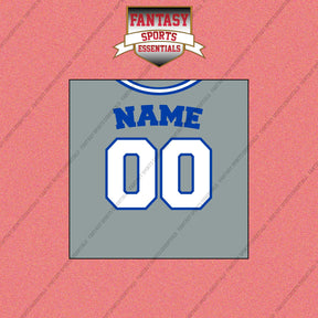 Toronto Blue Jays Personalized Current Away Jersey Wall Art Prints