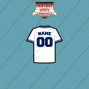 Toronto Blue Jays Personalized Current Home Jersey Car Decals
