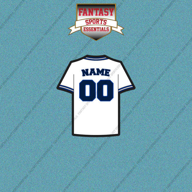 Toronto Blue Jays Personalized Current Home Jersey Car Decals
