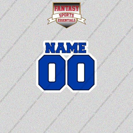 Toronto Blue Jays Personalized Current Name and Number Glossy Stickers