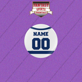 Toronto Maple Leafs Personalized Current Away Jersey Buttons