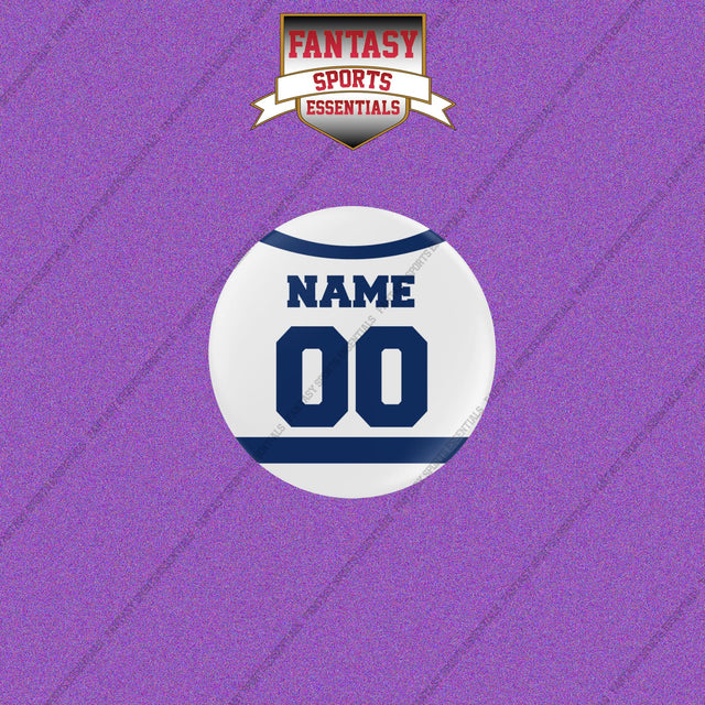 Toronto Maple Leafs Personalized Current Away Jersey Buttons