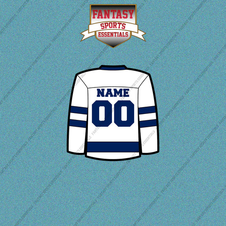 Toronto Maple Leafs Personalized Current Away Jersey Car Decals
