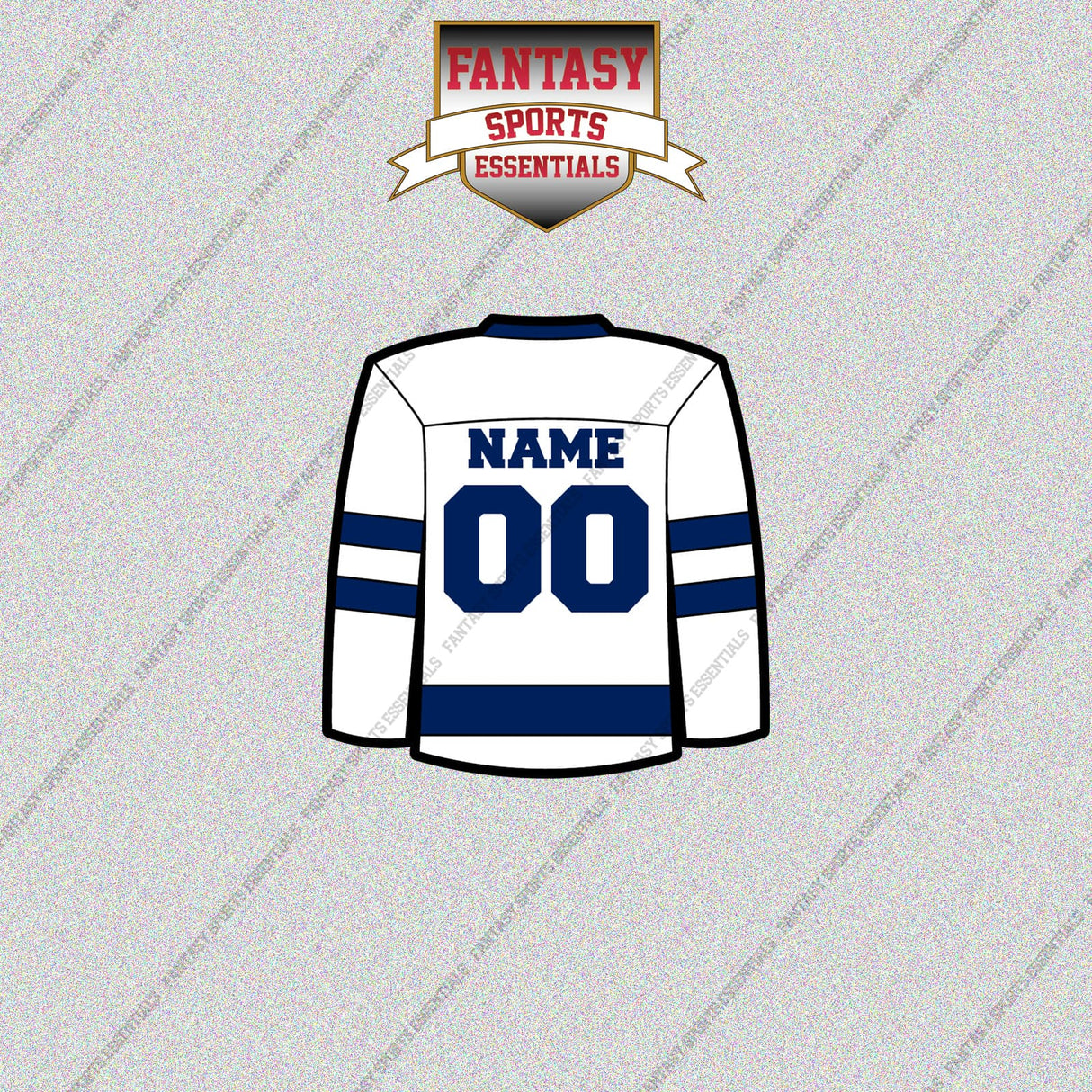 Toronto Maple Leafs Personalized Current Away Jersey Glossy Stickers