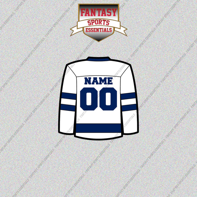 Toronto Maple Leafs Personalized Current Away Jersey Glossy Stickers