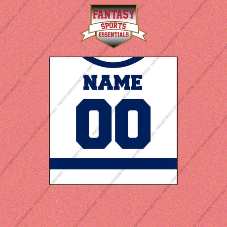 Toronto Maple Leafs Personalized Current Away Jersey Wall Art Prints