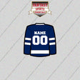 Toronto Maple Leafs Personalized Current Home Jersey Glossy Stickers