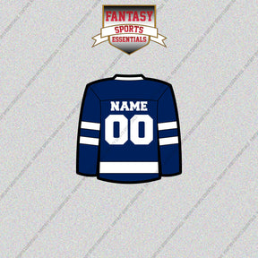 Toronto Maple Leafs Personalized Current Home Jersey Glossy Stickers