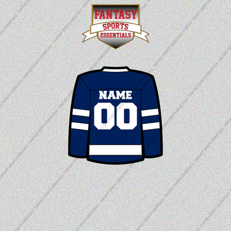 Toronto Maple Leafs Personalized Current Home Jersey Glossy Stickers