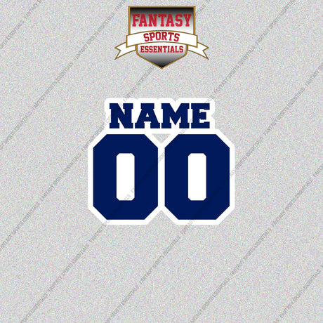 Toronto Maple Leafs Personalized Current Name and Number Glossy Stickers