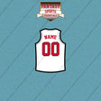 Toronto Raptors Personalized Current Away Jersey Car Decals