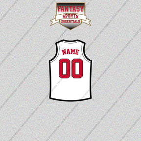 Toronto Raptors Personalized Current Away Jersey Glossy Stickers