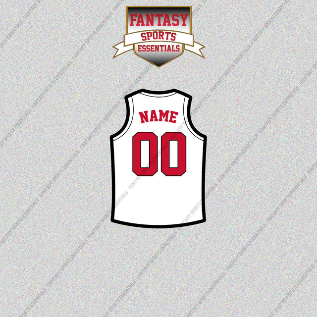 Toronto Raptors Personalized Current Away Jersey Glossy Stickers