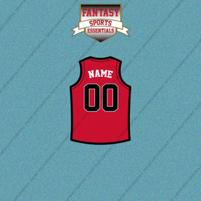 Toronto Raptors Personalized Current Home Jersey Car Decals