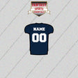 UConn Huskies Football Personalized Home Jersey Glossy Stickers