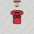 UIW Cardinals Football Personalized Home Jersey Glossy Stickers