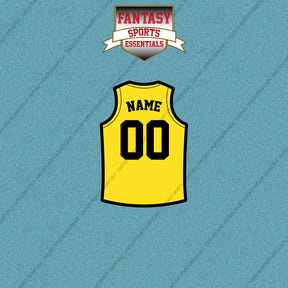 Utah Jazz Personalized Current Home Jersey Car Decals