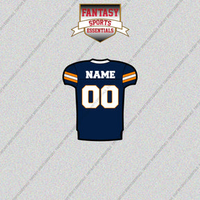 UTEP Miners Football Personalized Home Jersey Glossy Stickers