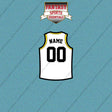 Utah Jazz Personalized Current Away Jersey Car Decals