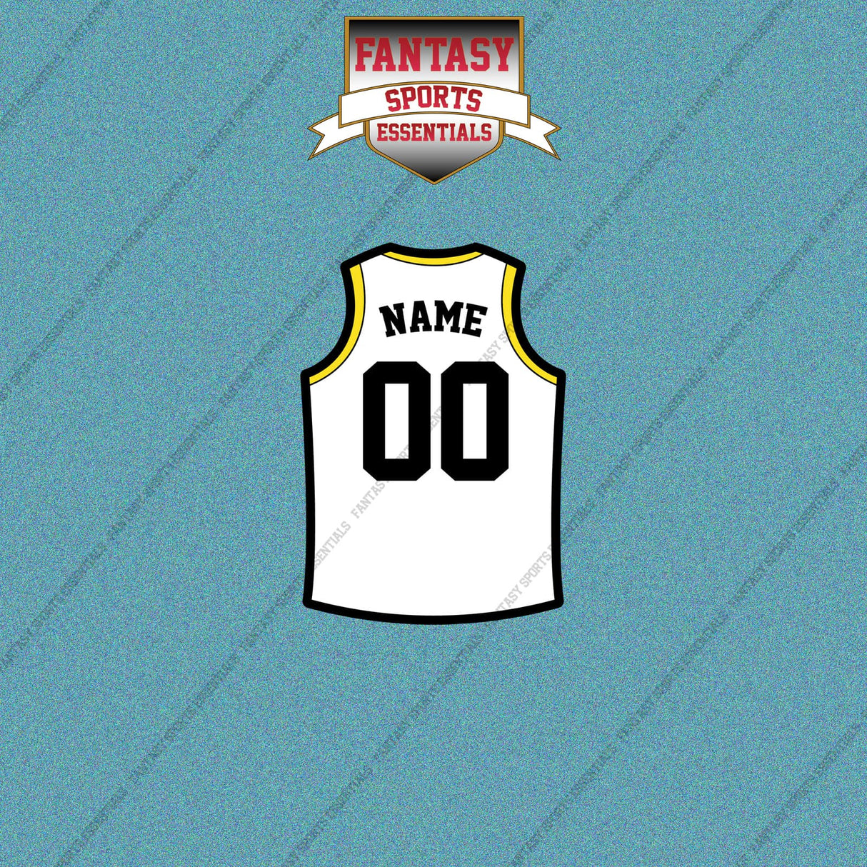 Utah Jazz Personalized Current Away Jersey Car Decals