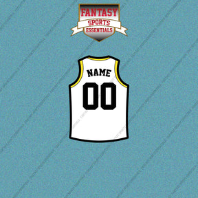 Utah Jazz Personalized Current Away Jersey Car Decals