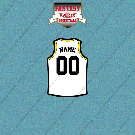 Utah Jazz Personalized Current Away Jersey Car Decals