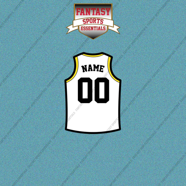 Utah Jazz Personalized Current Away Jersey Car Decals
