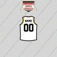 Utah Jazz Personalized Current Away Jersey Glossy Stickers
