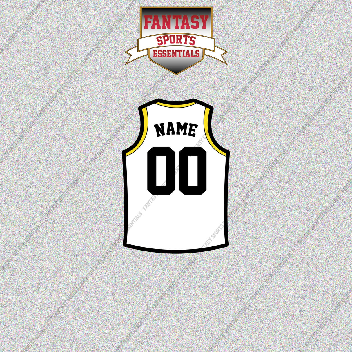 Utah Jazz Personalized Current Away Jersey Glossy Stickers