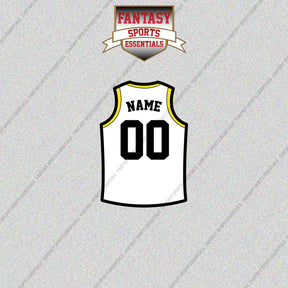 Utah Jazz Personalized Current Away Jersey Glossy Stickers