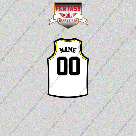 Utah Jazz Personalized Current Away Jersey Glossy Stickers