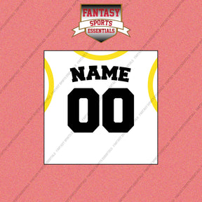 Utah Jazz Personalized Current Away Jersey Wall Art Prints