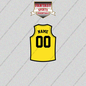 Utah Jazz Personalized Current Home Jersey Glossy Stickers