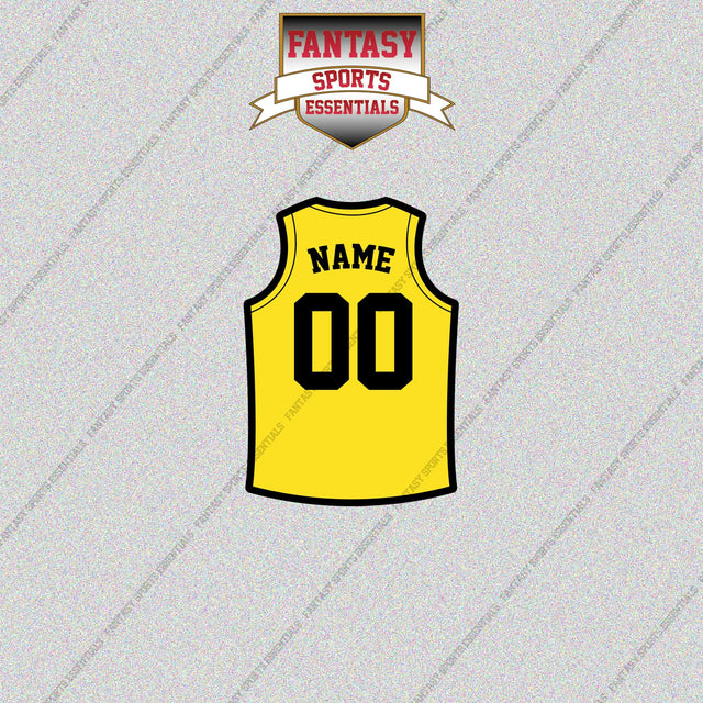 Utah Jazz Personalized Current Home Jersey Glossy Stickers