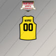 Utah Jazz Personalized Current Home Jersey Magnets