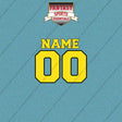 Utah Jazz Personalized Current Name and Number Car Decals