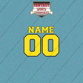 Utah Jazz Personalized Current Name and Number Car Decals