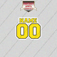 Utah Jazz Personalized Current Name and Number Glossy Stickers